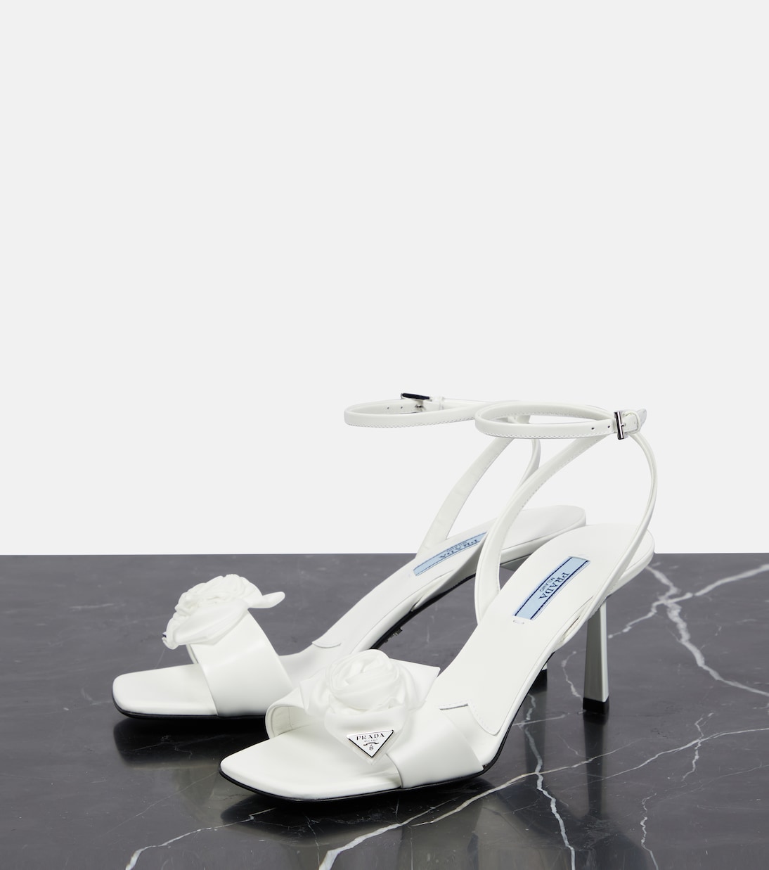 Verzierte Sandalen aus Leder | Prada