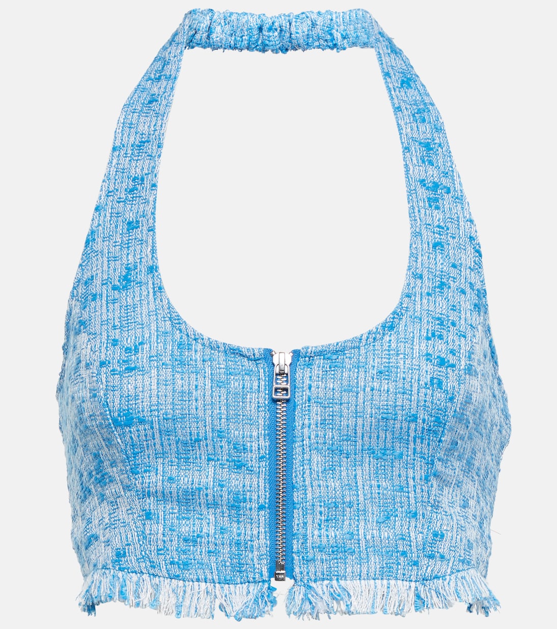 Top raccourci Becca en tweed | Staud
