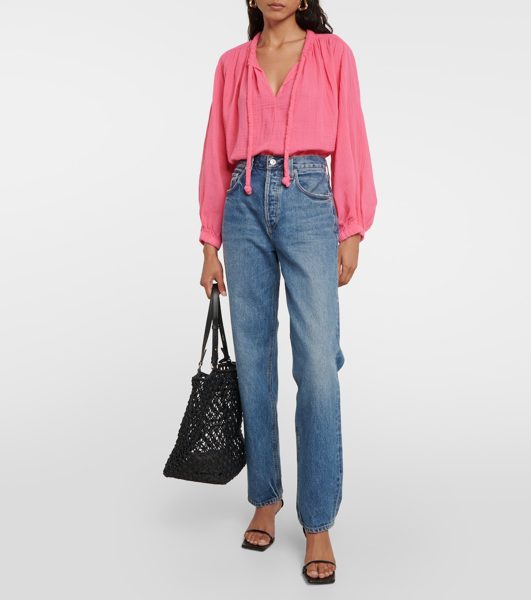 Kathleen cotton gauze top | Velvet