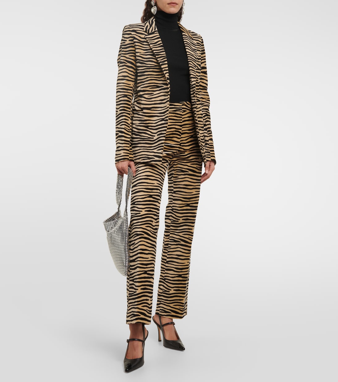 Bedruckter Blazer aus Baumwolle | Rabanne