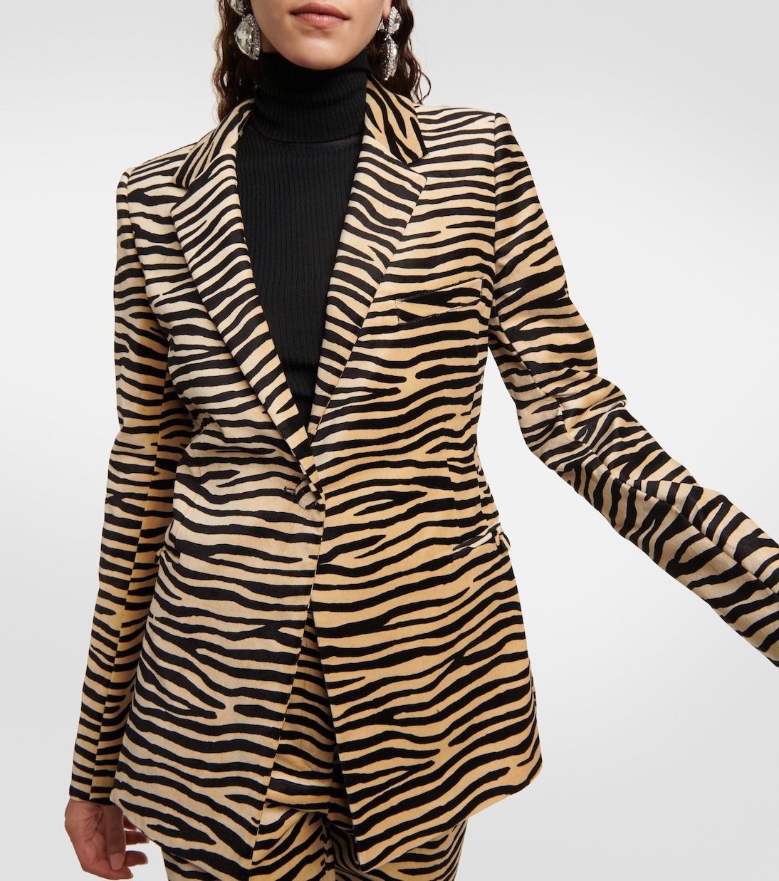 Bedruckter Blazer aus Baumwolle | Rabanne
