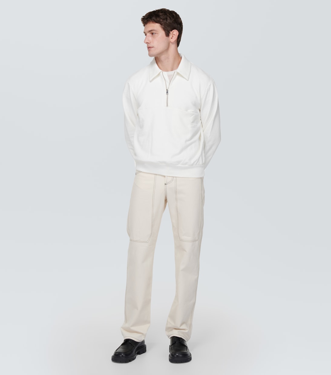 Cotton polo sweater | Winnie New York