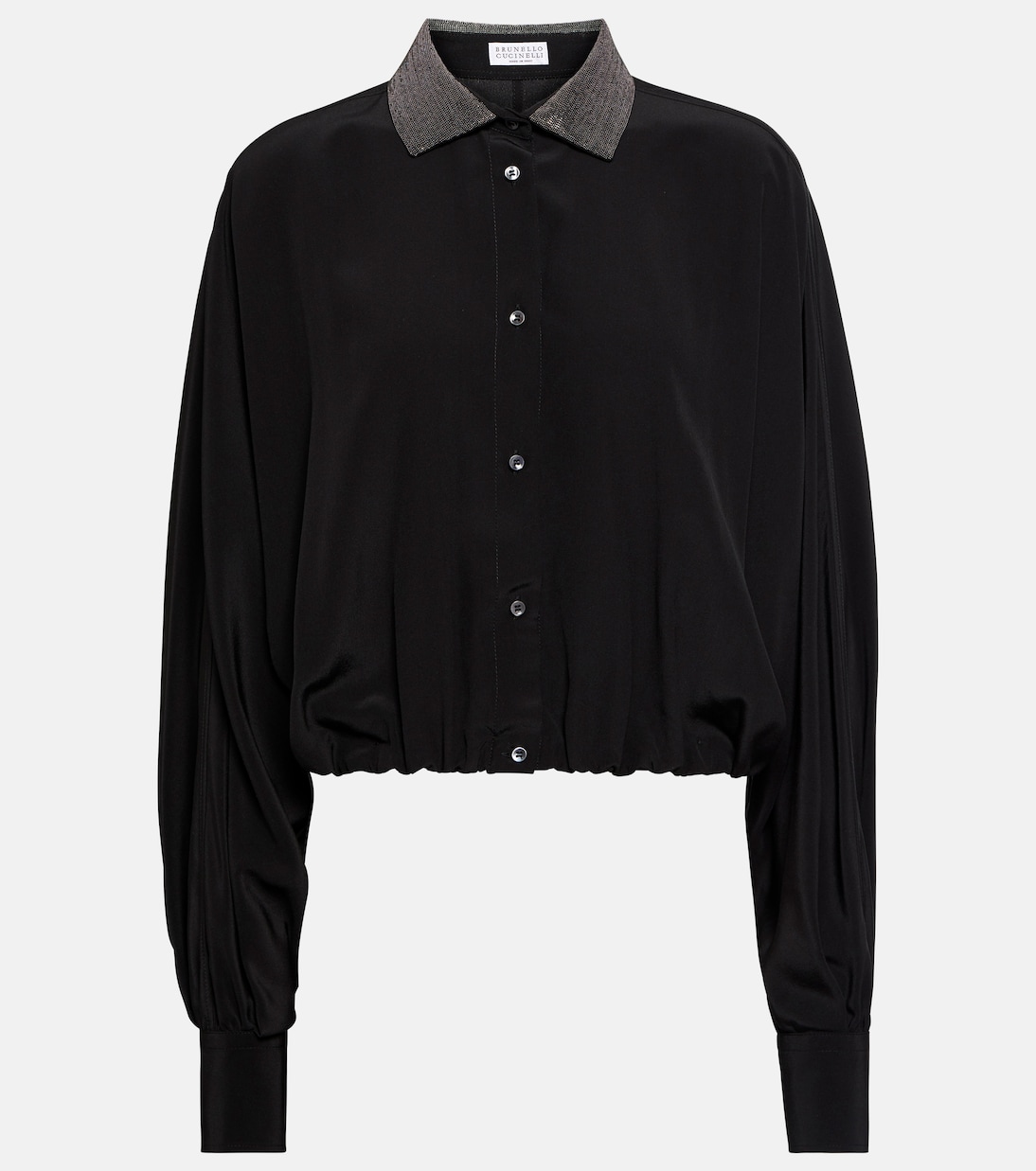 Verzierte Bluse aus Seide | Brunello Cucinelli