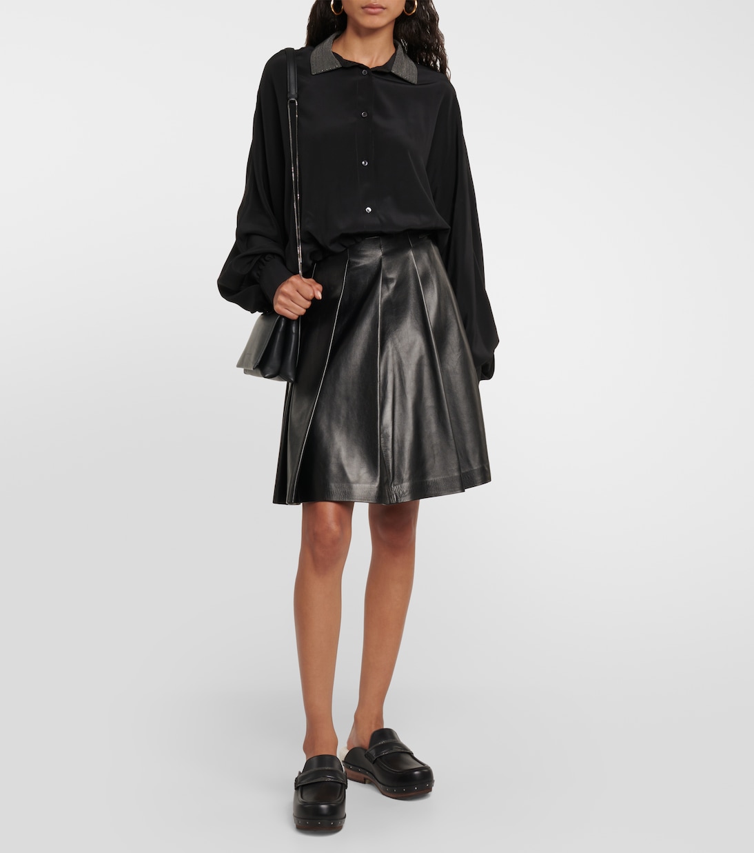 Verzierte Bluse aus Seide | Brunello Cucinelli