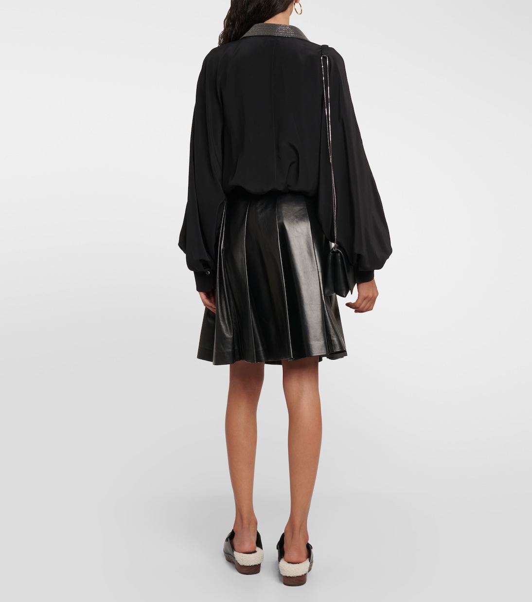 Verzierte Bluse aus Seide | Brunello Cucinelli