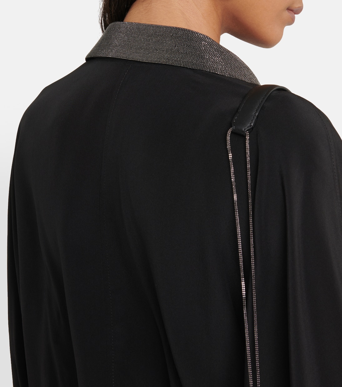 Verzierte Bluse aus Seide | Brunello Cucinelli