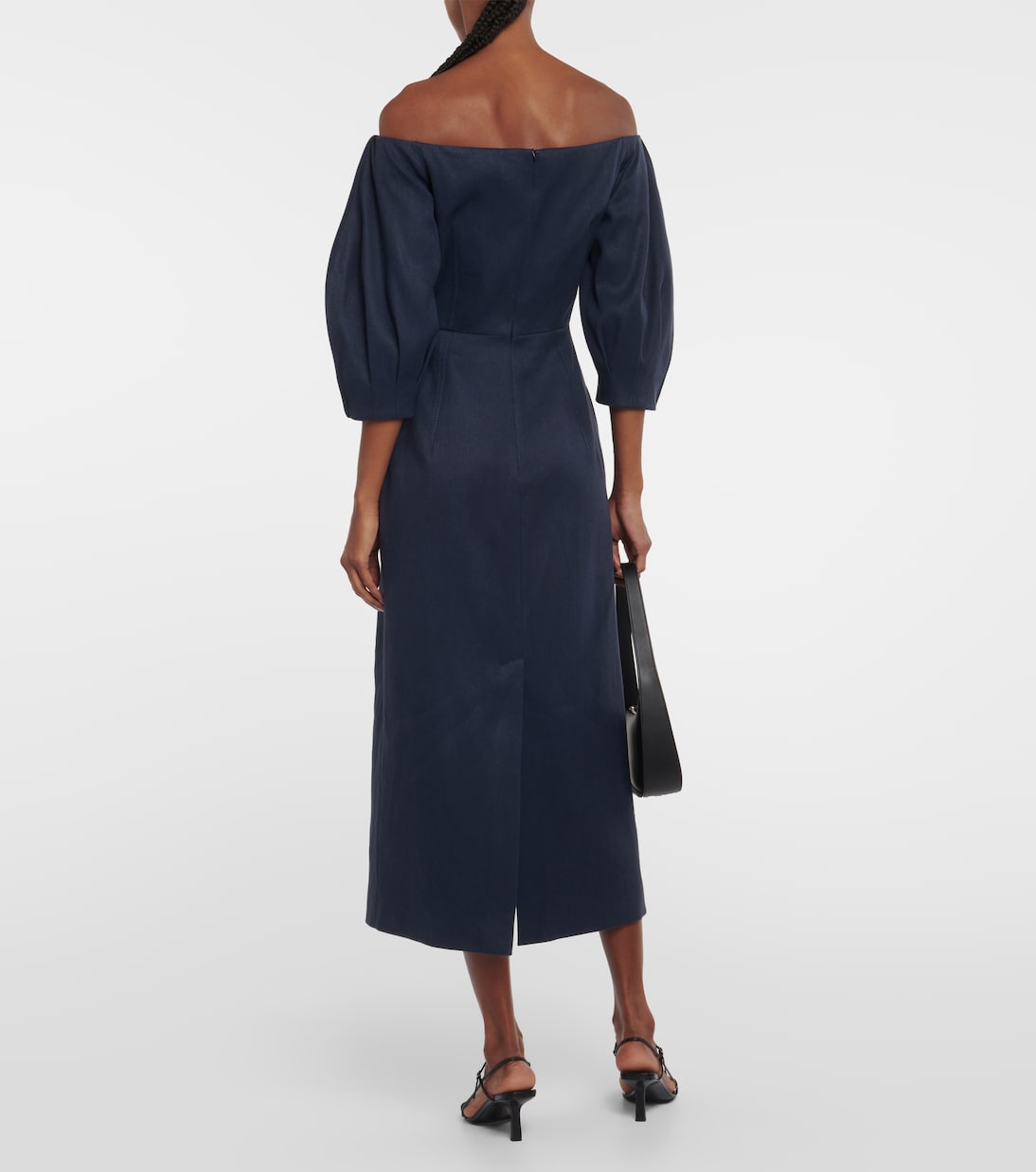 Robe midi Lo en chanvre et coton | Gabriela Hearst