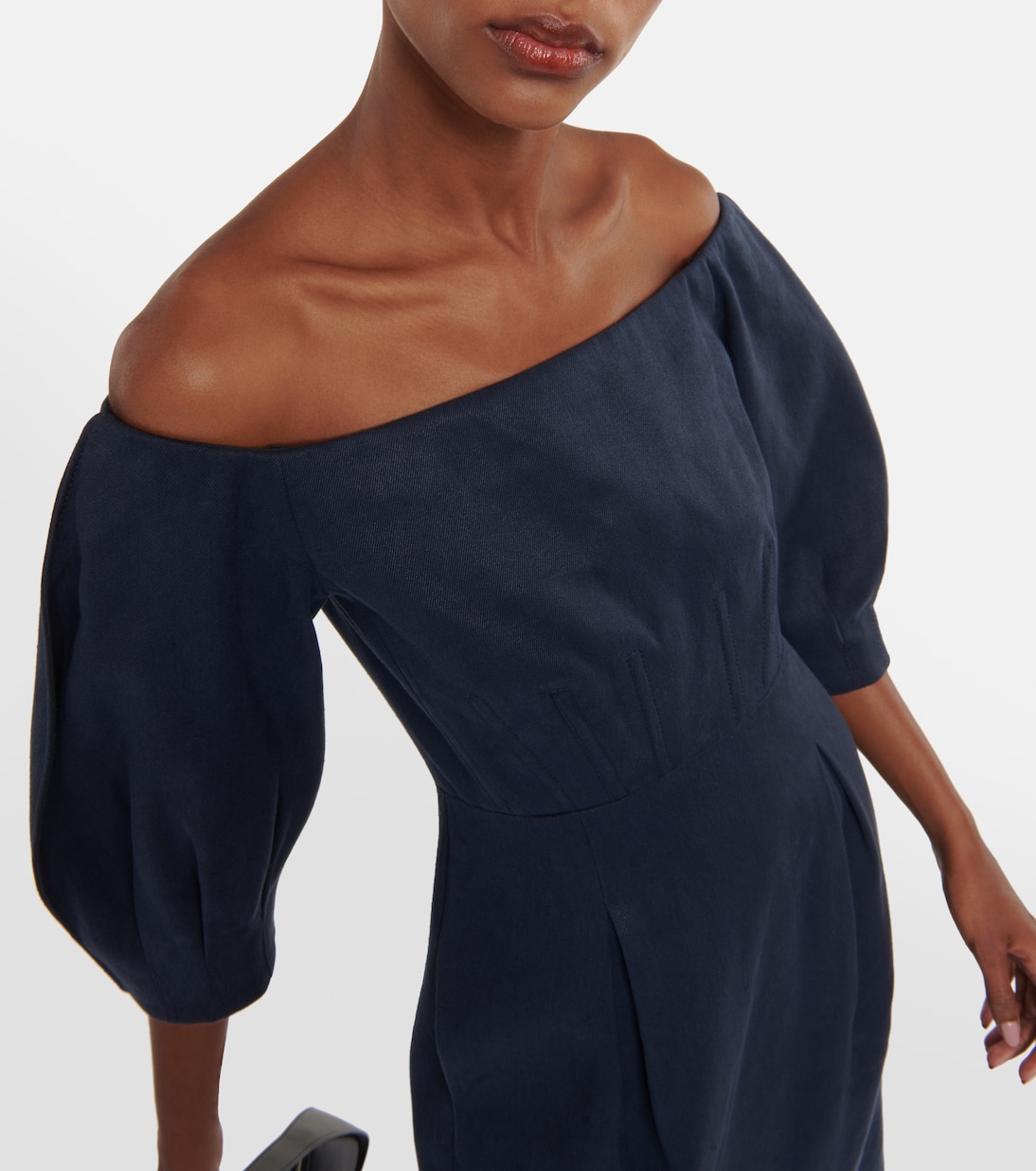 Robe midi Lo en chanvre et coton | Gabriela Hearst