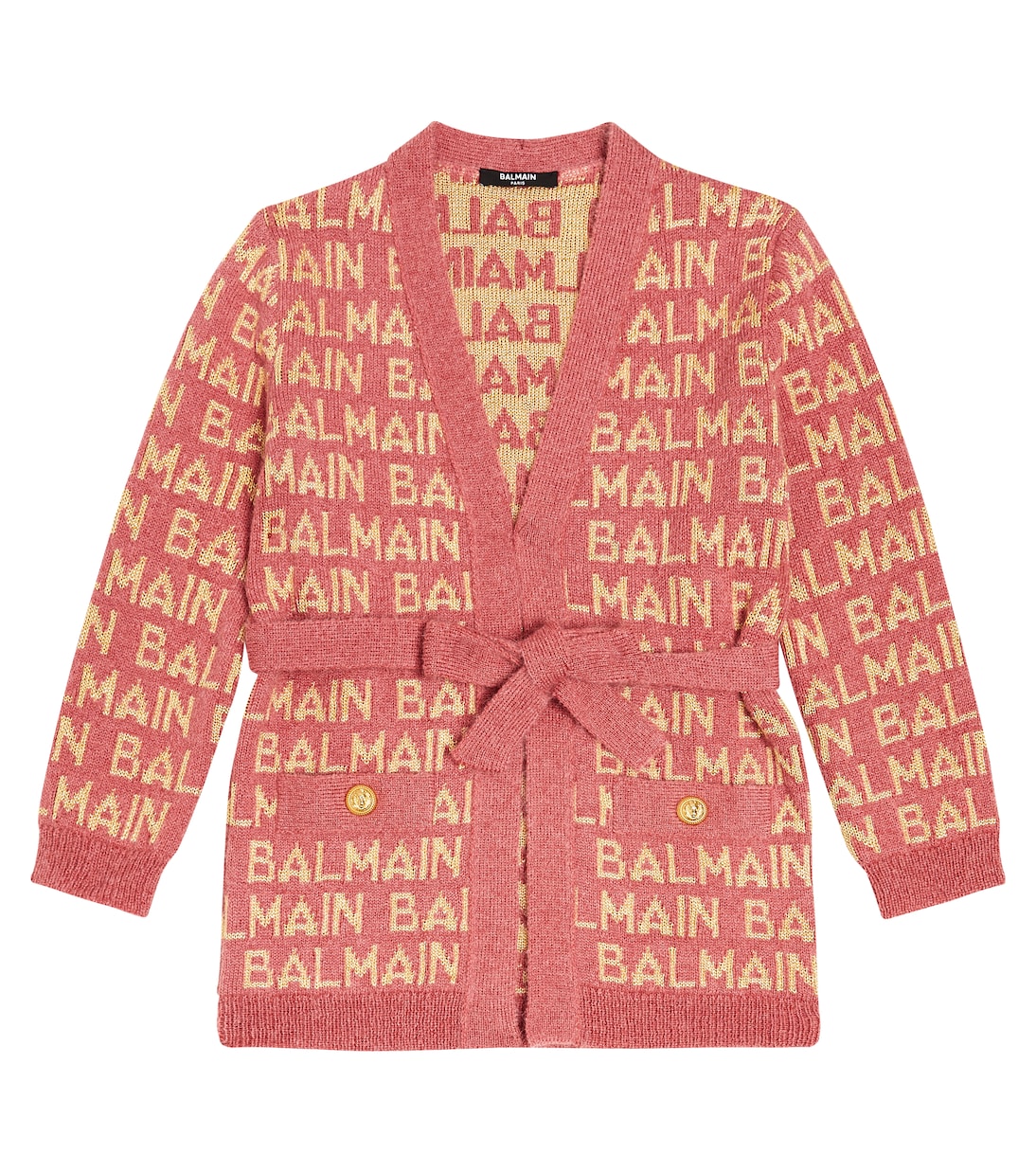 Cardigan en intarsia | Balmain Kids