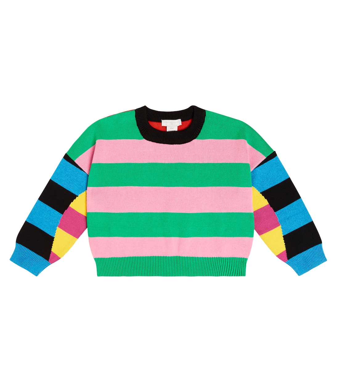 Jersey de algodón y lana a rayas | Stella McCartney Kids