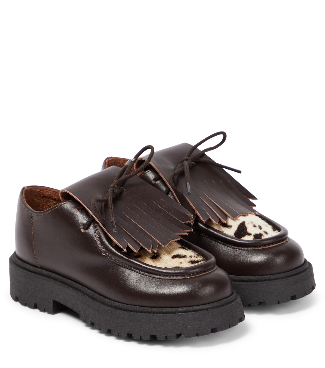 Loafers aus Leder mit Kalbshaar | PèPè