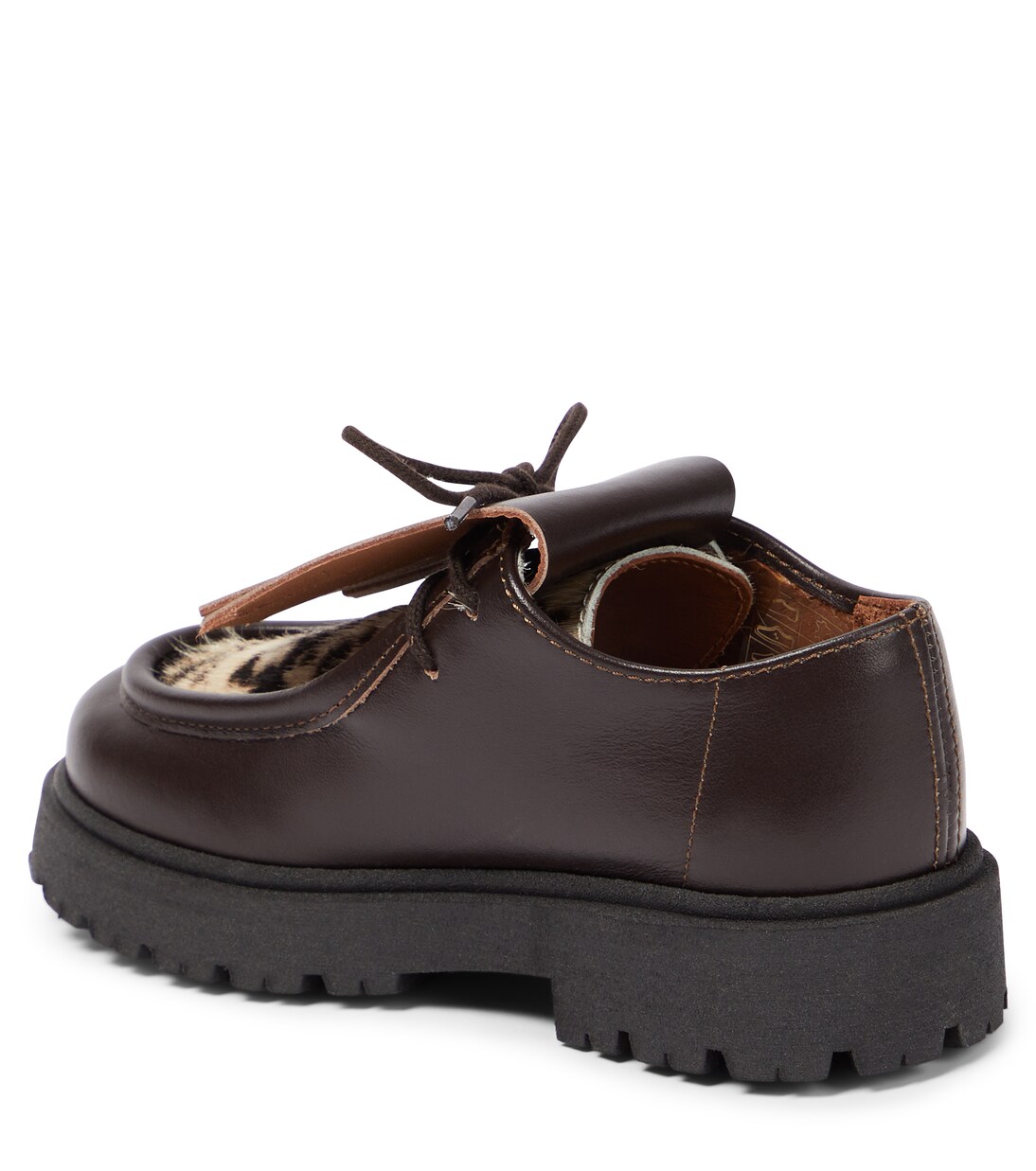 Loafers aus Leder mit Kalbshaar | PèPè