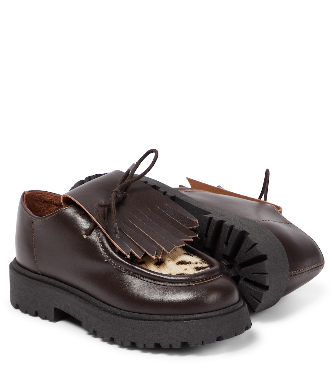 Loafers aus Leder mit Kalbshaar | PèPè