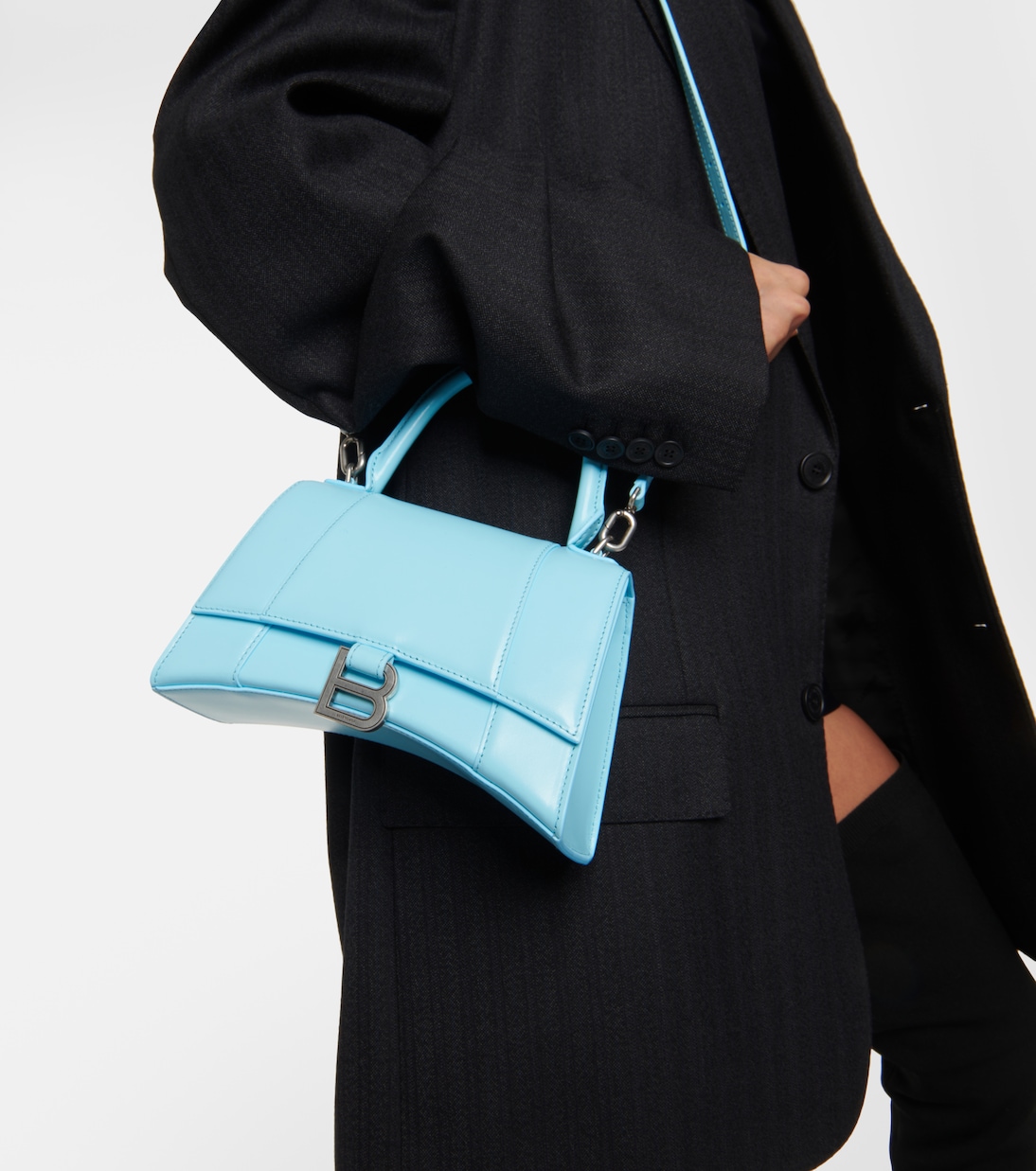 Borsa Hourglass Small in pelle | Balenciaga