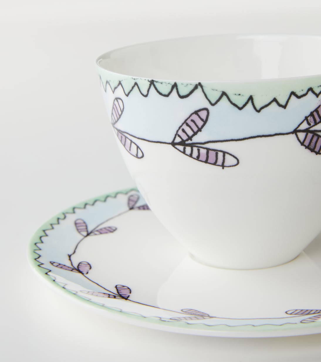 x Marni Blossom Milk set of 2 cappuccino cups and saucers | Serax