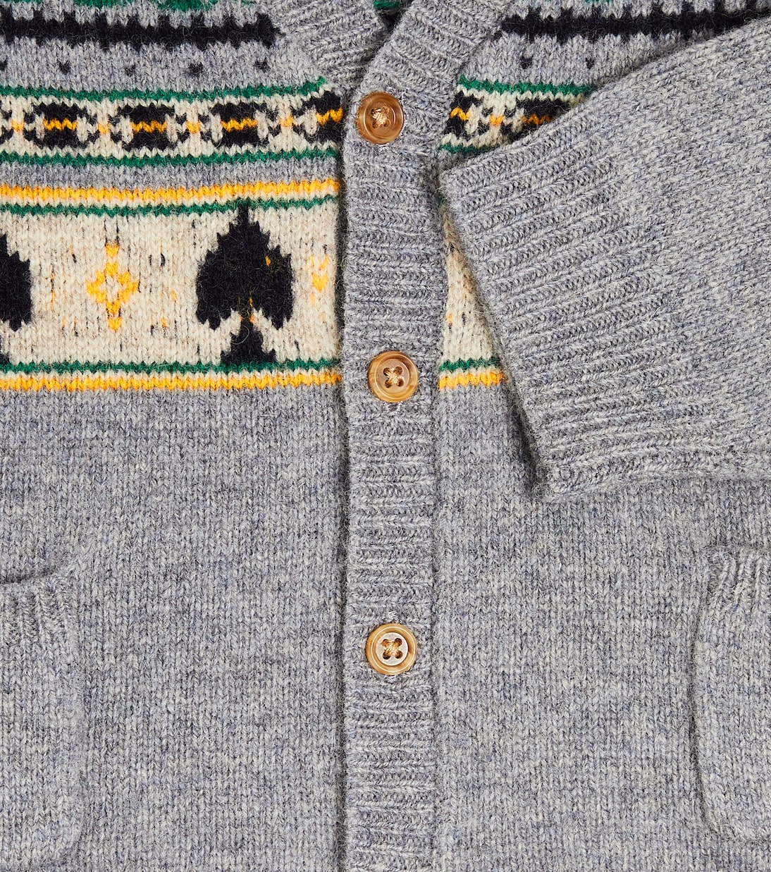 Cardigan Baby Tahiel in lana con motivi | Bonpoint