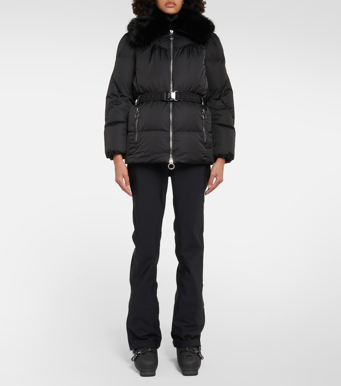 Vela faux fur-trimmed down jacket | Fusalp