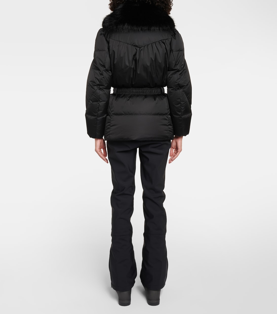 Vela faux fur-trimmed down jacket | Fusalp