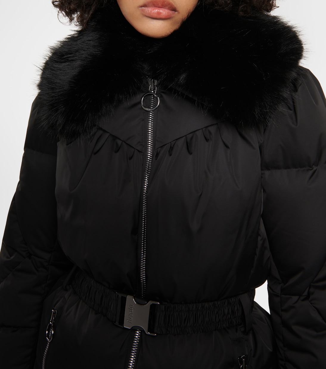 Vela faux fur-trimmed down jacket | Fusalp