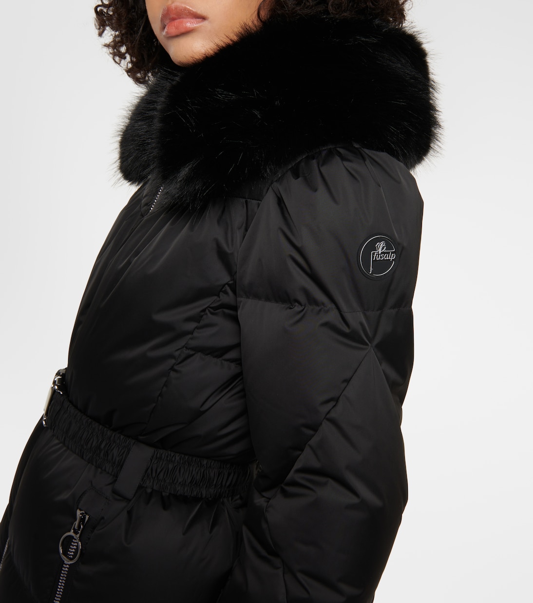 Vela faux fur-trimmed down jacket | Fusalp