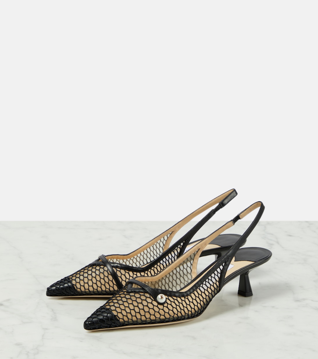 Slingback-Pumps Amita 45 mit Leder | Jimmy Choo