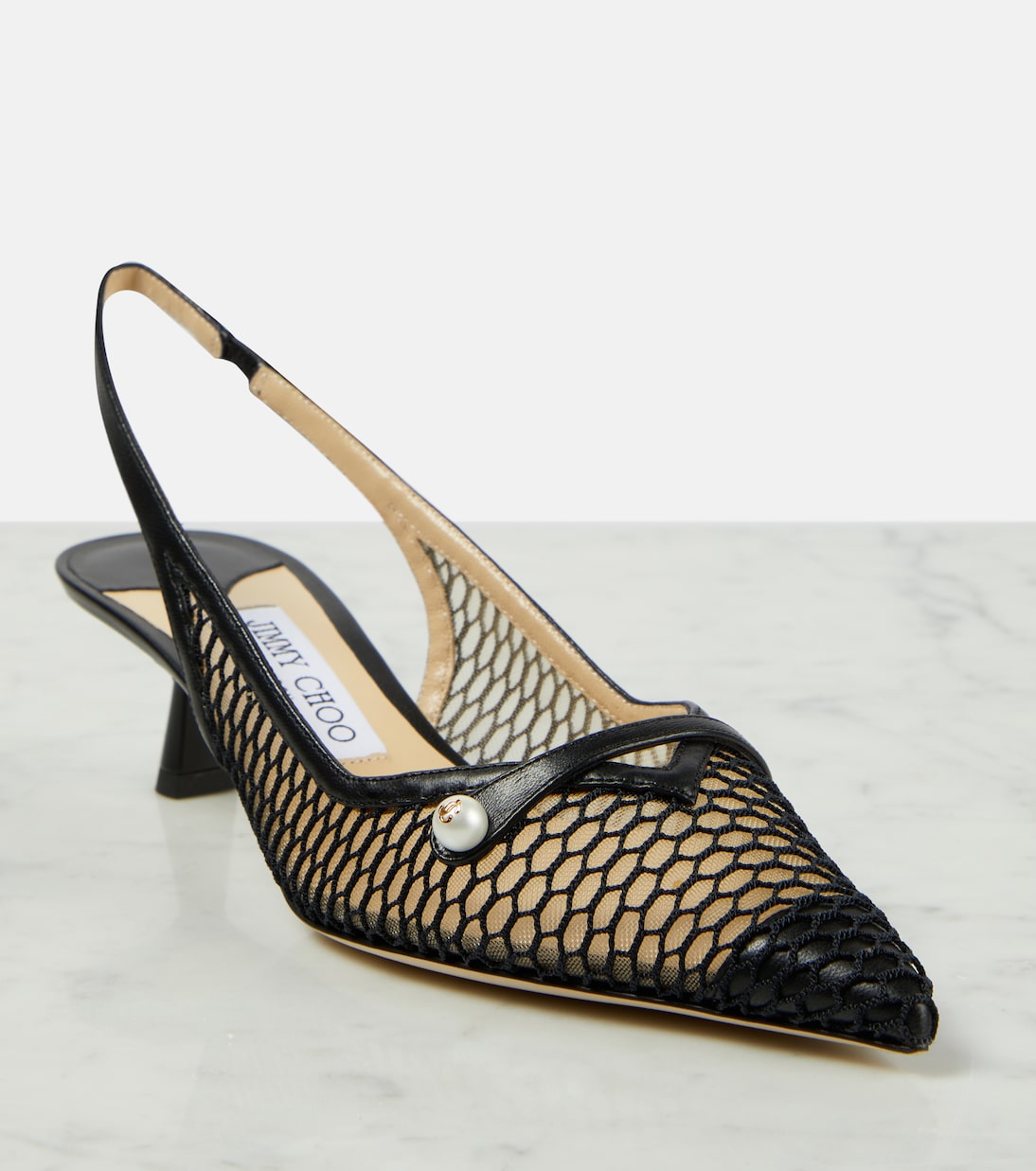 Slingback-Pumps Amita 45 mit Leder | Jimmy Choo