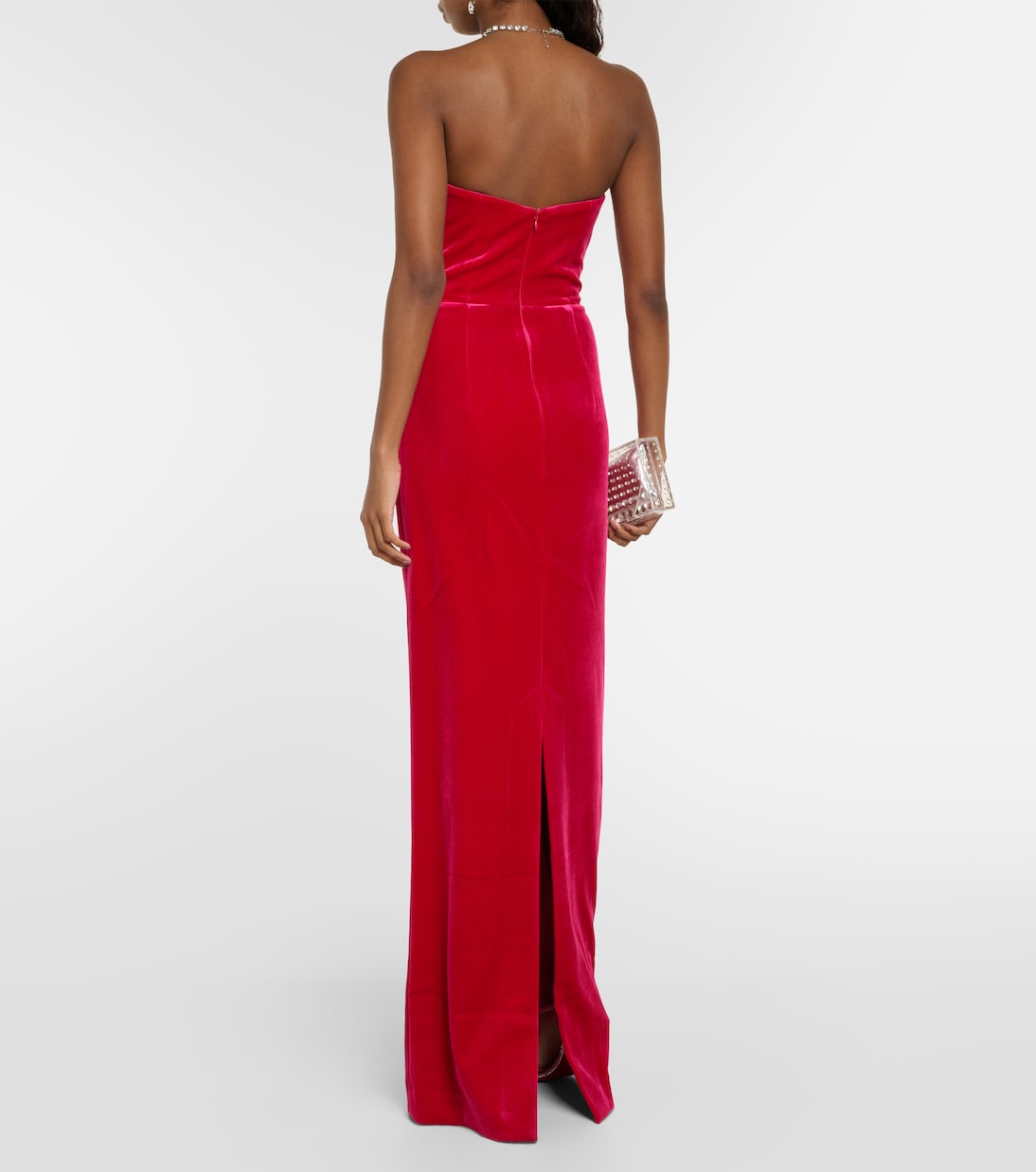 Robe bustier Bernadette en velours | Rebecca Vallance