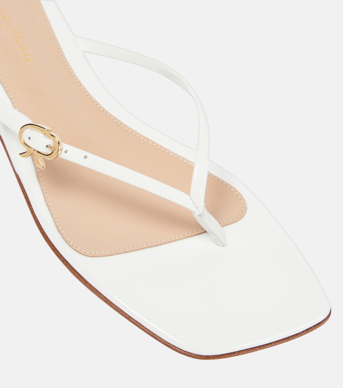 Tongs en cuir verni | Gianvito Rossi