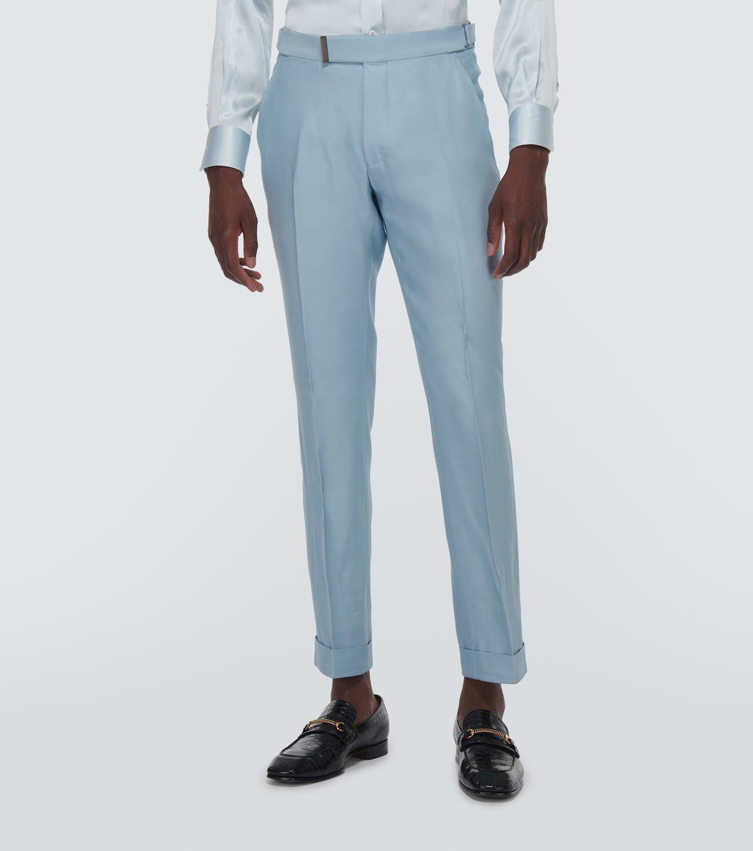 Pantalones de traje Atticus II de sarga de seda | Tom Ford