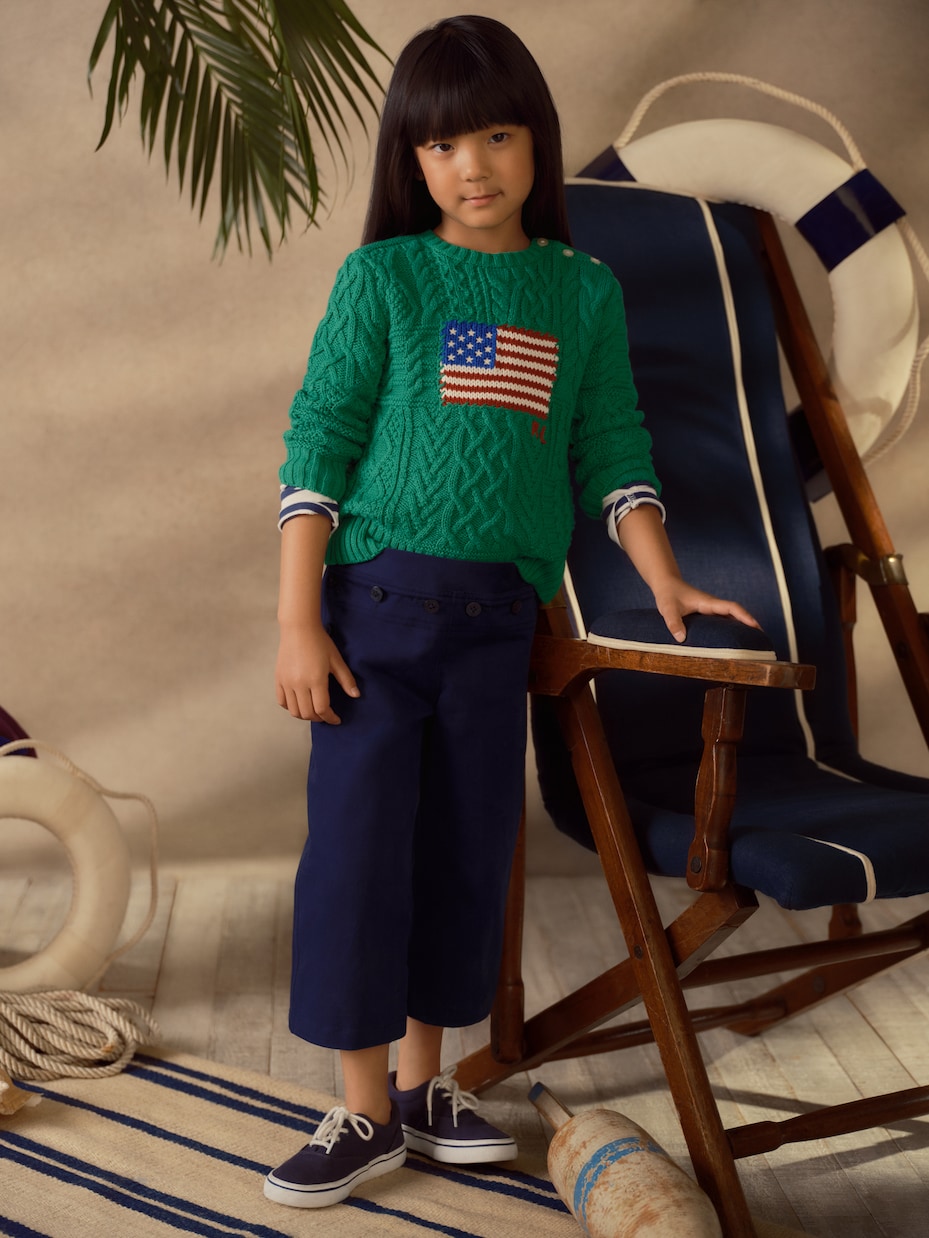 Cotton wide-leg pants | Polo Ralph Lauren Kids
