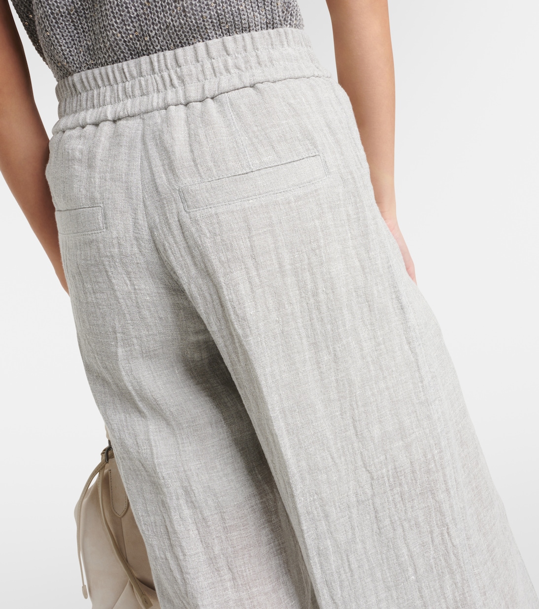 Pantaloni sportivi a gamba larga | Brunello Cucinelli