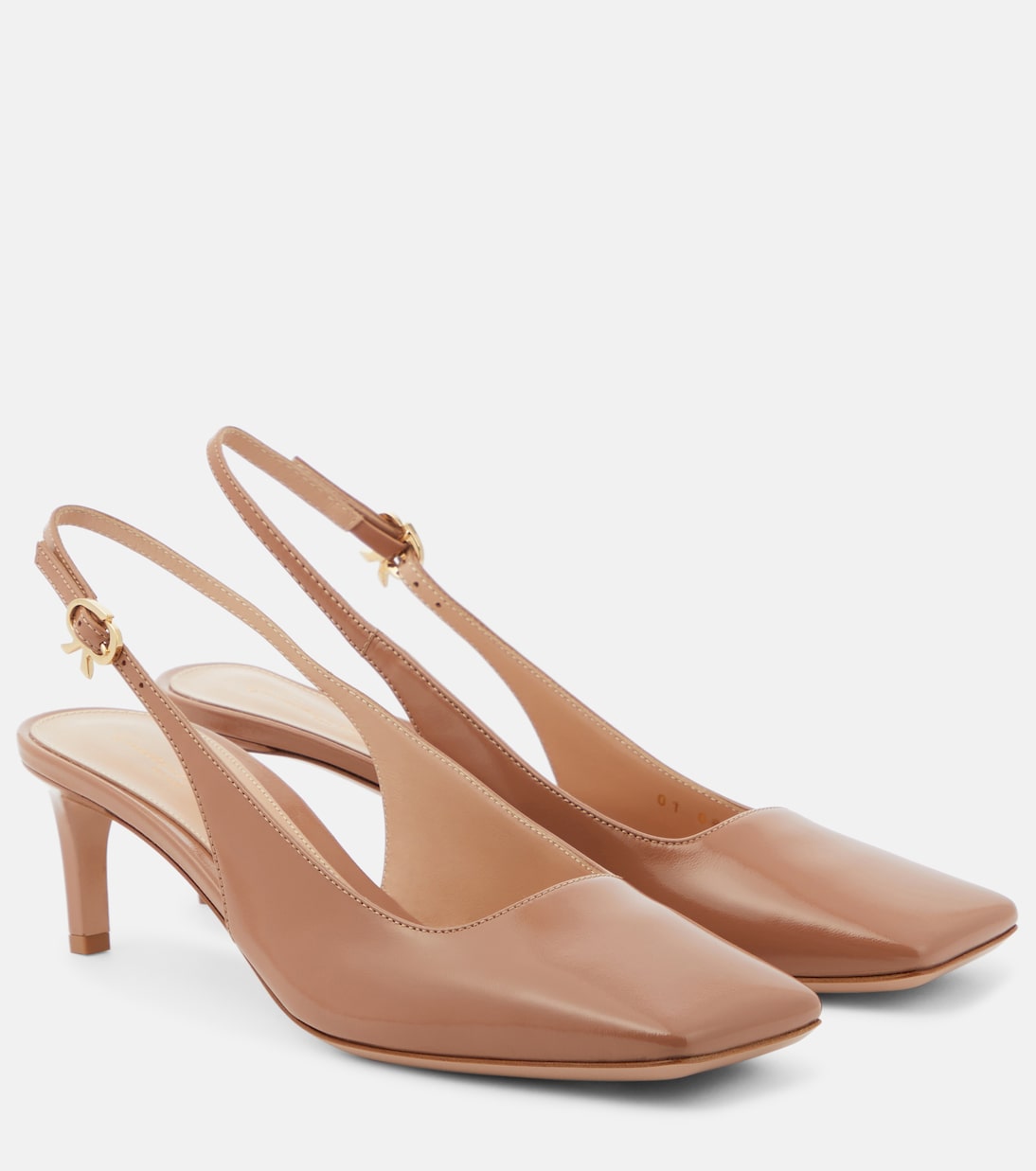 Patent leather slingback pumps | Gianvito Rossi