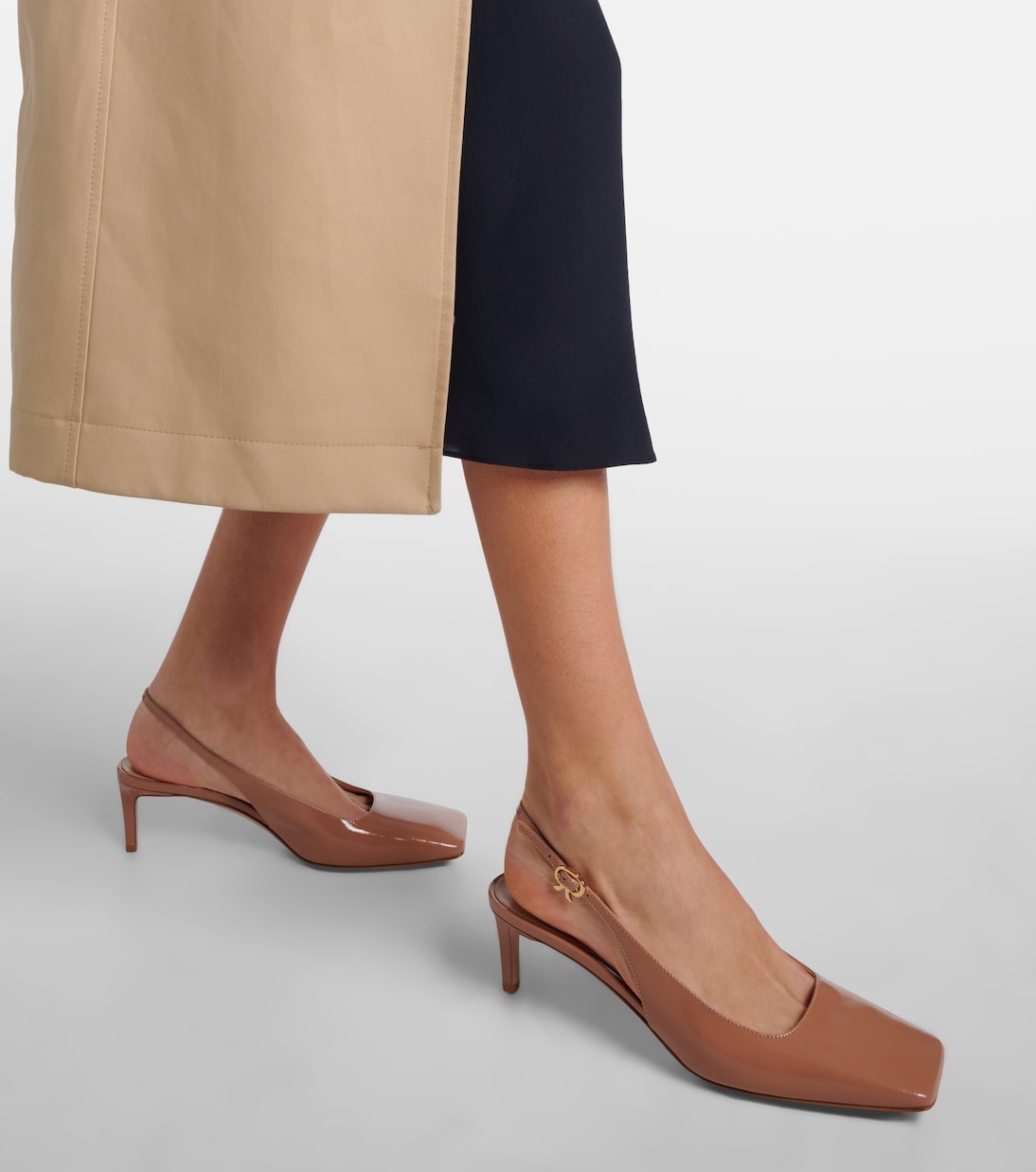 Patent leather slingback pumps | Gianvito Rossi
