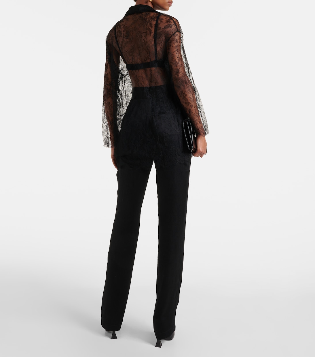 Lucie floral lace silk top | Tove