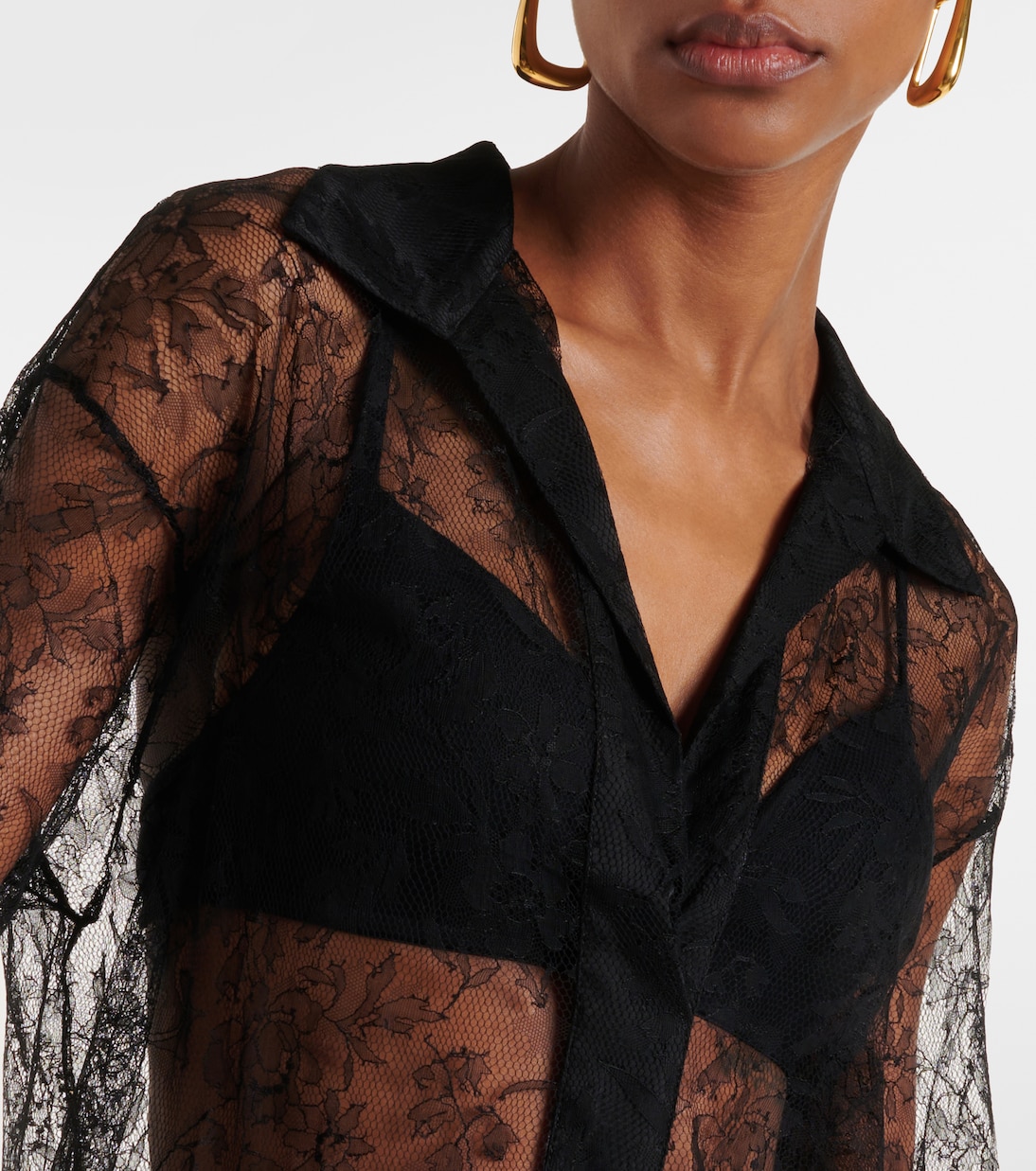 Lucie floral lace silk top | Tove