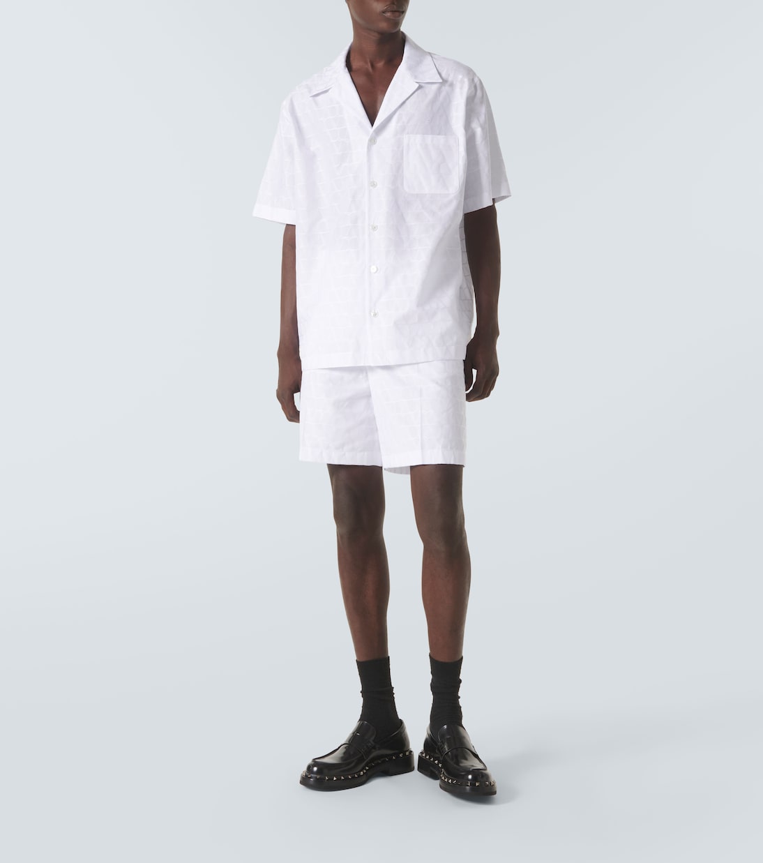 Short en jacquard de coton | Valentino