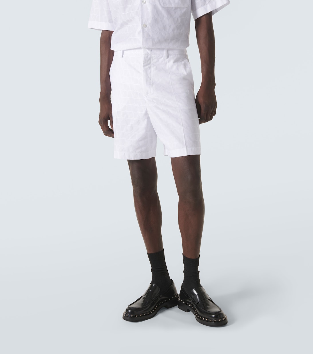 Short en jacquard de coton | Valentino