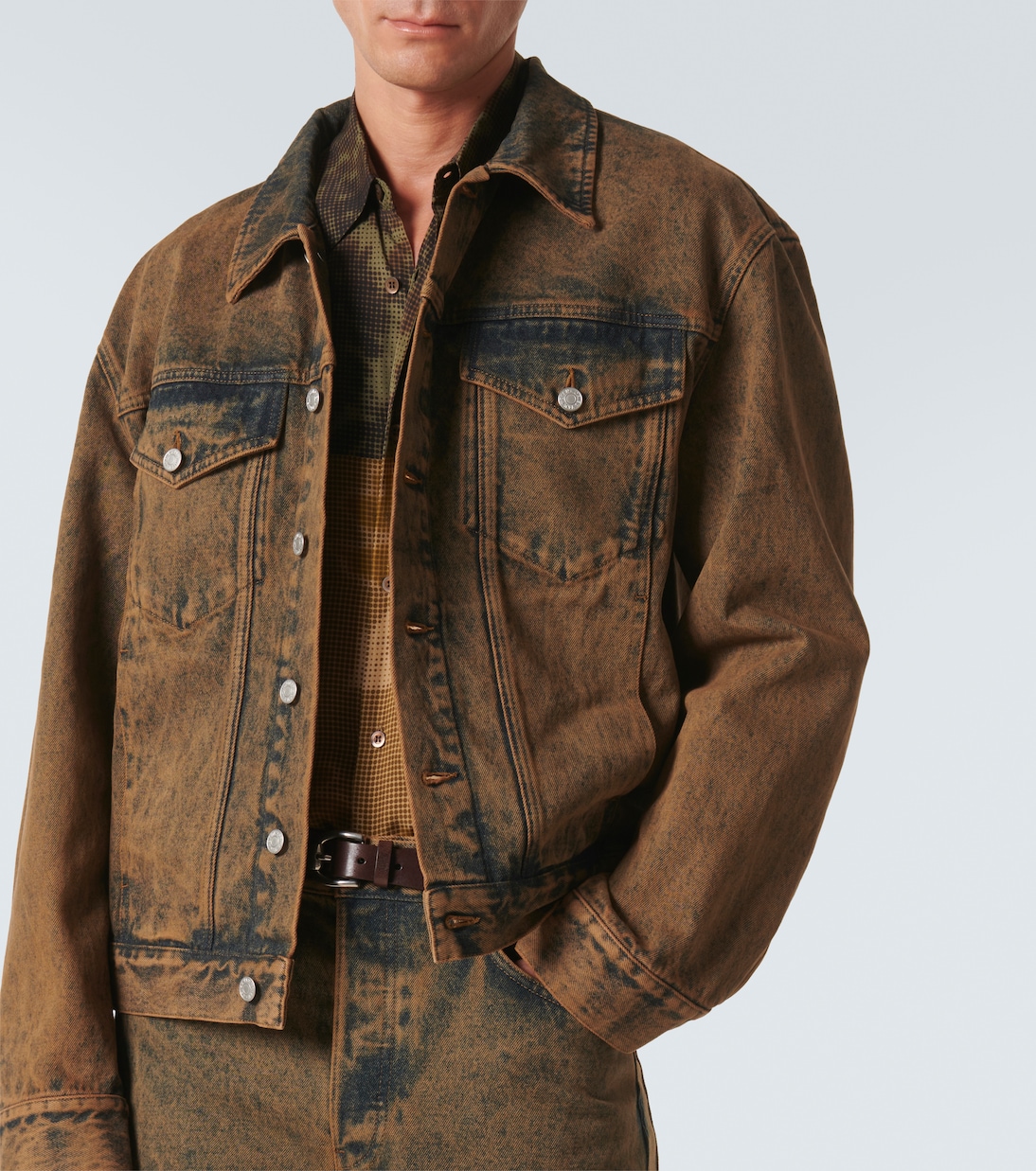 Distressed denim jacket | Dries Van Noten