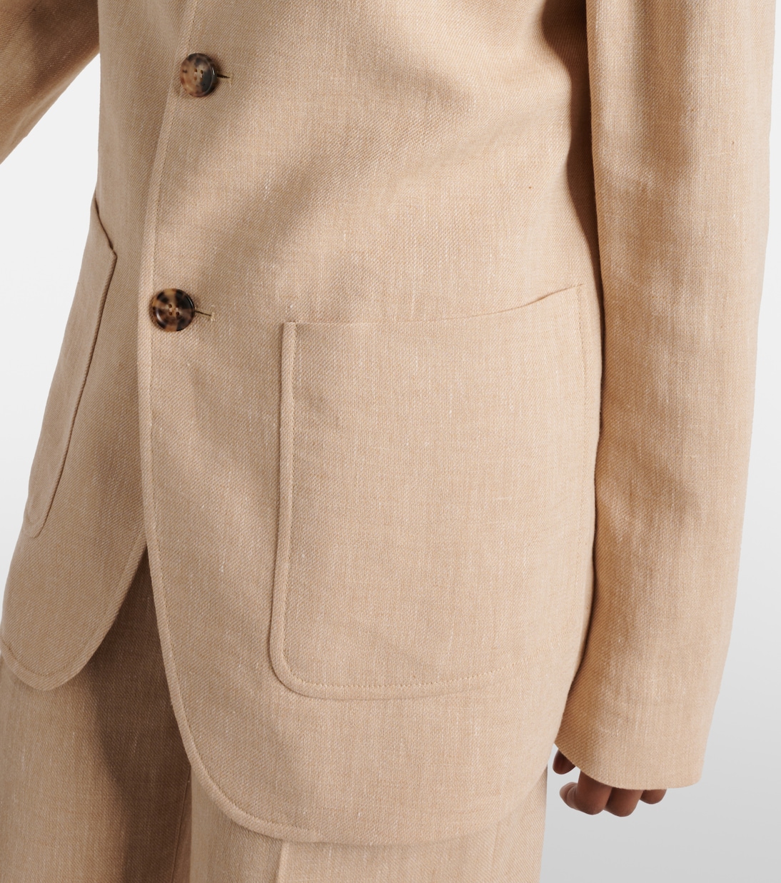 Spagna linen crêpe jacket | Loro Piana