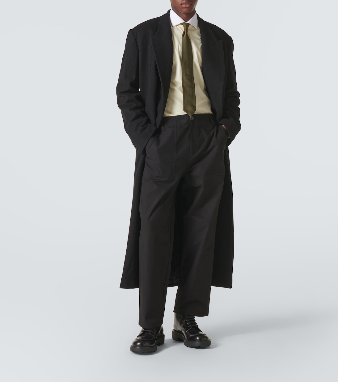 Schnürstiefel aus Leder | Prada