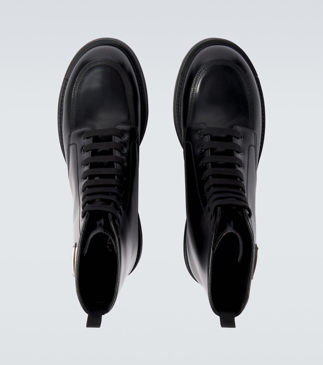 Schnürstiefel aus Leder | Prada