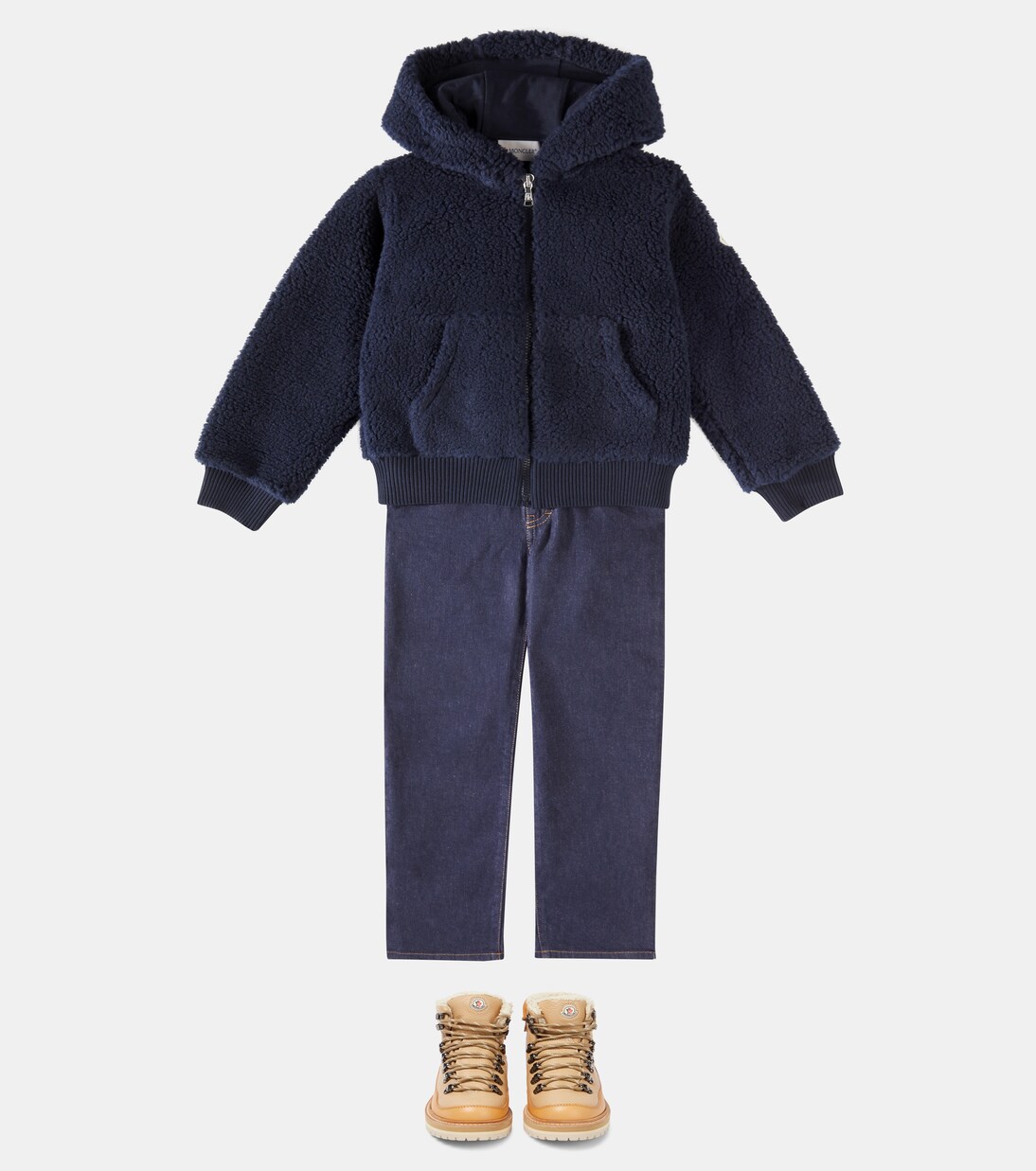Felpa in shearling sintetico | Moncler Enfant