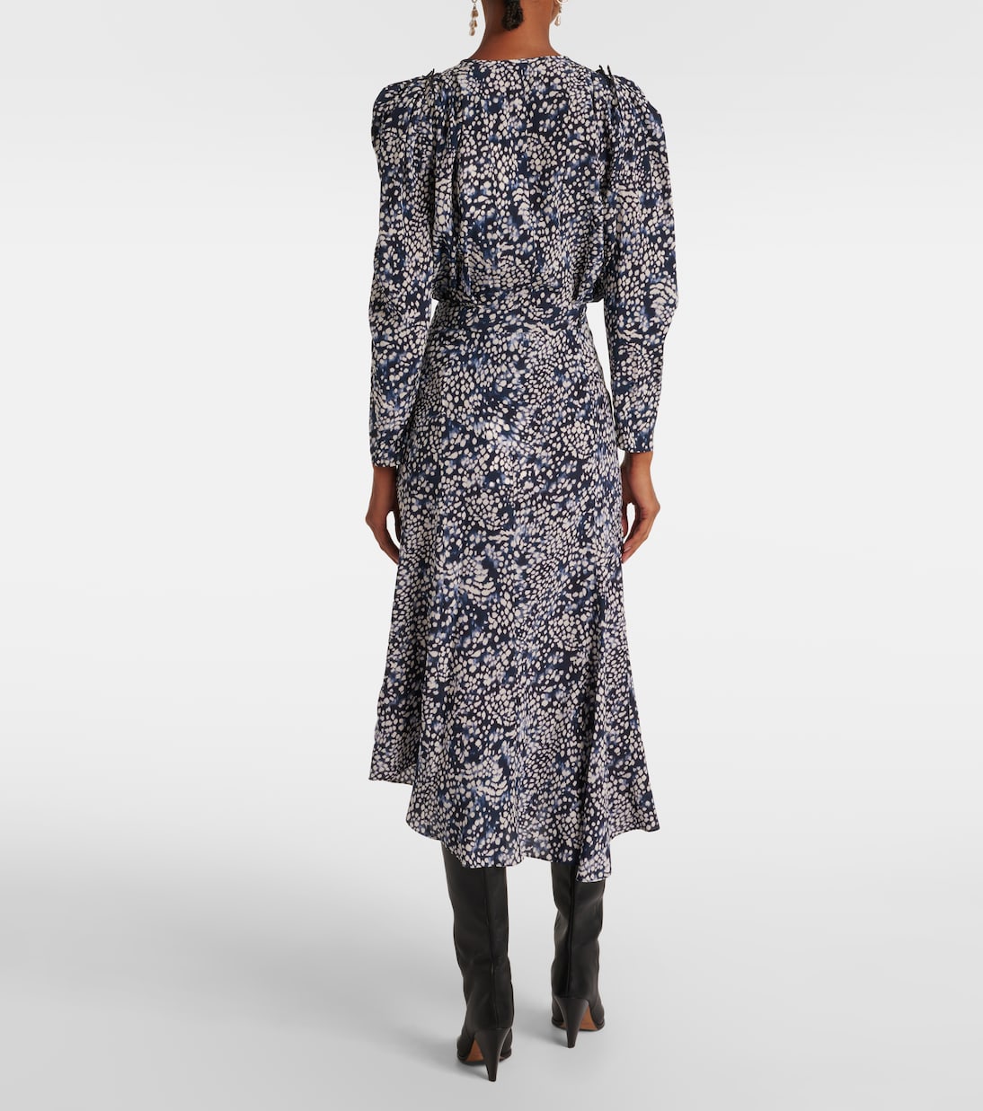 Hortensia printed crêpe de chine midi skirt | Isabel Marant