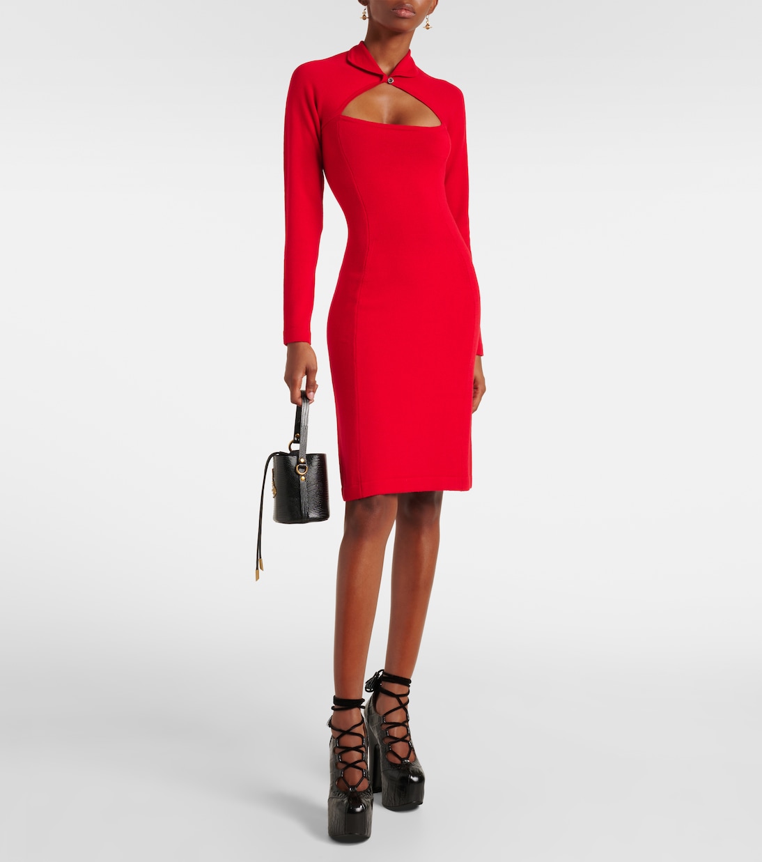 Vestido midi de lana con abertura | Vivienne Westwood