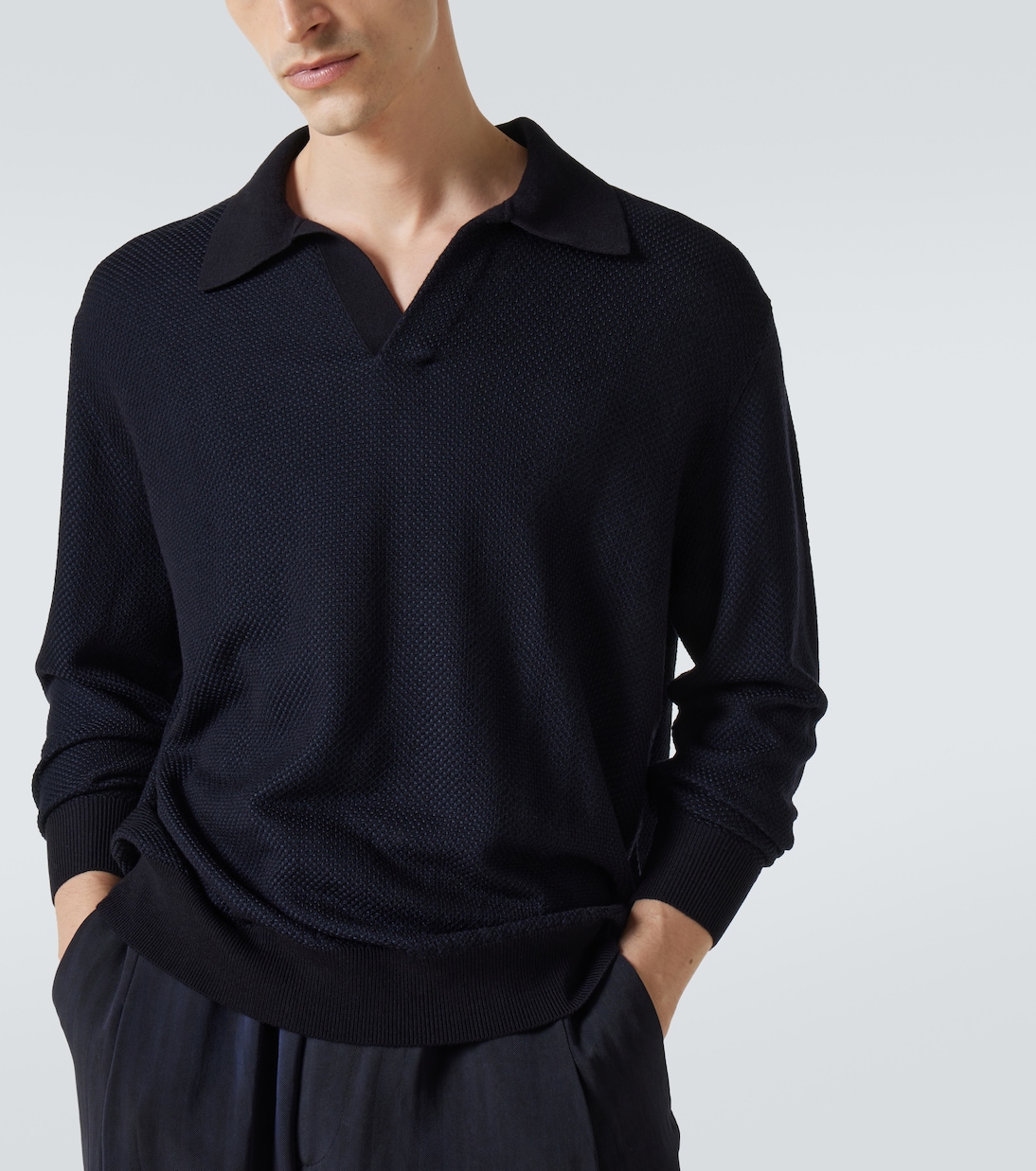 Polopullover aus einem Wollgemisch | Giorgio Armani