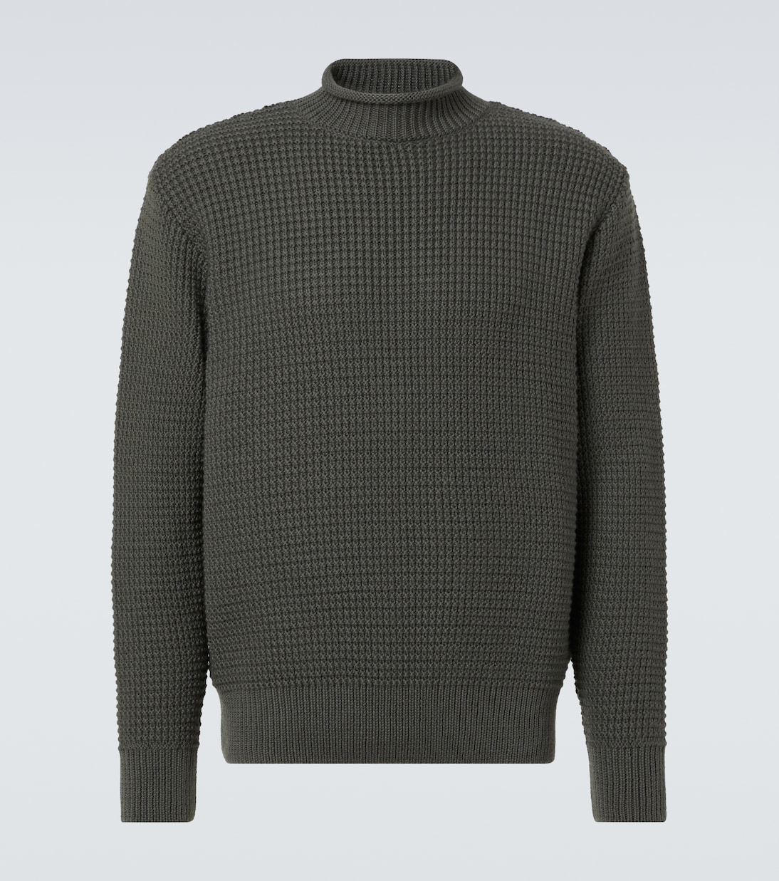 Fisherman waffle-knit wool sweater  | Sunspel