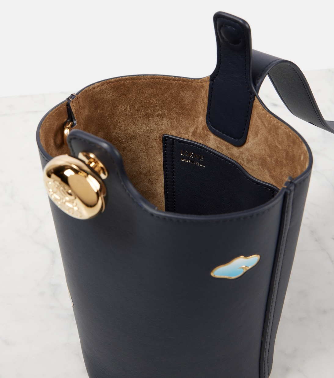 Secchiello Pebble Mini in pelle | Loewe