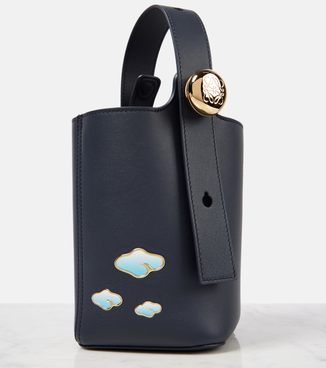 Secchiello Pebble Mini in pelle | Loewe