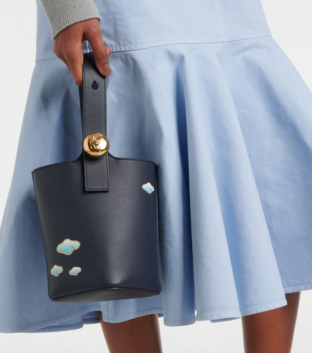 Secchiello Pebble Mini in pelle | Loewe