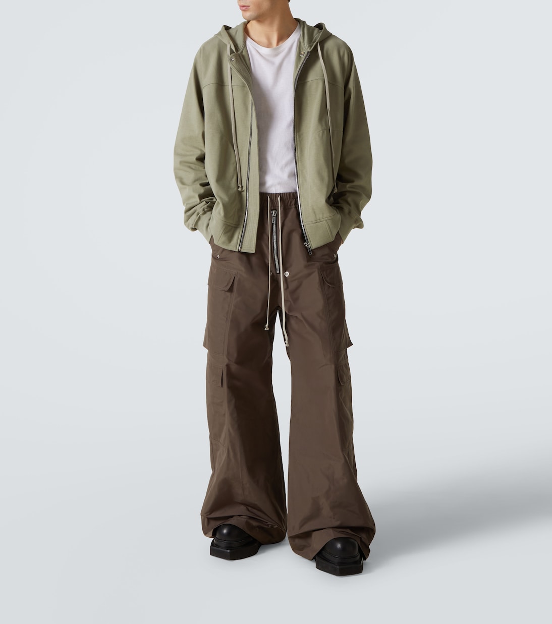 Kapuzenjacke aus Baumwoll-Jersey | Rick Owens
